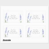 「ウォーターカラーラベンダー」住所 シール (シート)