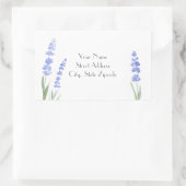 「ウォーターカラーラベンダー」住所 シール (バッグ)