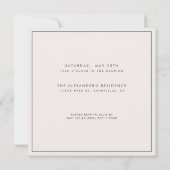 ウォーターカラーラベンダーANYサプライズ誕生日パーティー 招待状 (裏面)