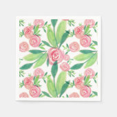 ウォーターカラーラローザウィムシー金ゴールドナプキンス スタンダードカクテルナプキン (正面)