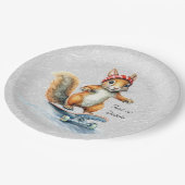 ウォーターカラーリススケートボード紙プレート ペーパープレート (アングル)