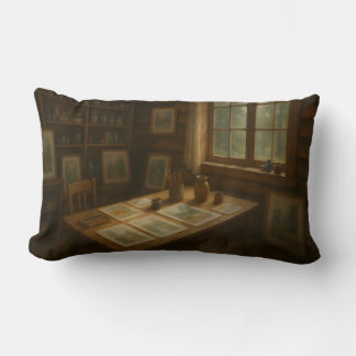 ウォーターカラーリストとジュエリースタジオ装飾用クッション ランバークッション