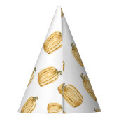 ウォーターカラーリトルカンプキンボーイズ秋誕生日 パーティーハット (裏面)