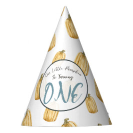 ウォーターカラーリトルカンプキンボーイズ秋誕生日 パーティーハット