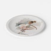 ウォーターカラーリトルバレリーナ紙プレート ペーパープレート (アングル)