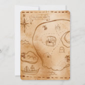 ウォーターカラーリトルパイレーツ誕生日 招待状 (裏面)