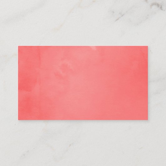 ウォーターカラーリビングサンゴビーチ結婚式 プレイスカード (裏面)