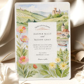 ウォーターカラーリューデシュエムドイツ結婚式招待状 招待状