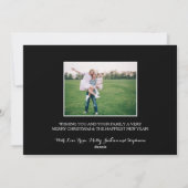 ウォーターカラーリースクリスマス2フォトホリデーカード シーズンカード (裏面)