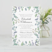 ウォーターカラーリーフファーストコミュニオン招待状 招待状 (スタンド正面)