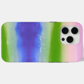 ウォーターカラールック携帯ケース Case-Mate iPhoneケース (裏面 (横))