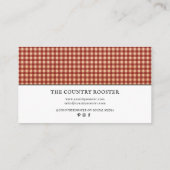 ウォーターカラールースターファームハウスカントリー 名刺 (裏面)