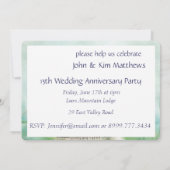 ウォーターカラールーンバード記念日パーティー招待状 招待状 (裏面)