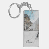 ウォーターカラールーヴルキーチェーン – パリトラベル土産 キーホルダー (正面左)