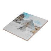 ウォーターカラールーヴルパリセラミックタイル壁デコール タイル (側面)