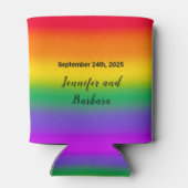 ウォーターカラーレインボーゲイプライドクーラーボックス 缶クーラー (裏面)