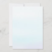 ウォーターカラーレインボーサンシャイン誕生日 招待状 (裏面)