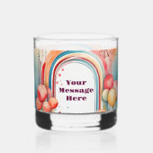ウォーターカラーレインボーブリスパーティー ウイスキーグラス (裏面)