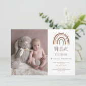 ウォーターカラーレインボーホフォトサンシャイン誕生 案内状 (スタンド正面)