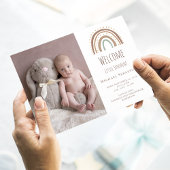 ウォーターカラーレインボーホフォトサンシャイン誕生 案内状