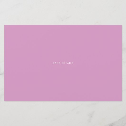 ウォーターカラーレインボーユニコーン誕生日サンキューカード (裏面)