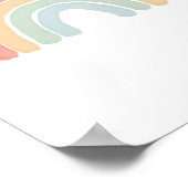 ウォーターカラーレインボー子供部屋 ポスター (角)