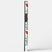 ウォーターカラーレインボー蝶々 キッズ 名前入り Case-Mate iPhoneケース (裏面 / 右)