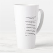 ウォーターカラーレオアストロロジー〔占星術の〕十二宮図サイン |モノグラム カフェラテマグ (右アングル)