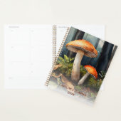 ウォーターカラーレッドトースツール・秋フォレストコテージコア プランナー手帳 (ディスプレー)