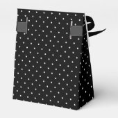 ウォーターカラーレッドペチュニアス白黒水玉模様 フェイバーボックス (裏面サイド)