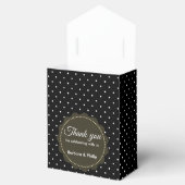 ウォーターカラーレッドペチュニアス白黒水玉模様 フェイバーボックス (オープン)