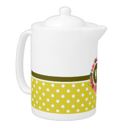 ウォーターカラーレッドポピズピンクローズリースモノグラム