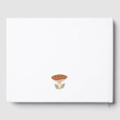 ウォーターカラーレッドマッシュルーム誕生日ゲストハウス ゲストブック (裏面)