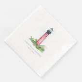 ウォーターカラーレッドライトハウスビーチ結婚式 (コーナー)