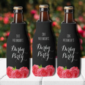 ウォーターカラーレッドローズダービーパーティー ボトルクーラー