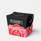 ウォーターカラーレッドローゼスフローラダービーデイ フェイバーボックス (正面サイド)