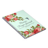 ウォーターカラーレッドローゼス祈りの言葉ジャーナル ノートブック (右側)