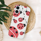ウォーターカラーレディバグ柄 iPhone 16ケース