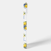 ウォーターカラーレモンと青い花のモノグラム Case-Mate iPhoneケース (裏面 / 右)