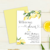 ウォーターカラーレモンウェディングシャワー招待状 招待状