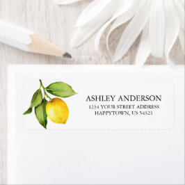 ウォーターカラーレモングリーナリー差出人住所 ラベル