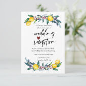 ウォーターカラーレモンズオリブ披露宴 招待状 (スタンド正面)