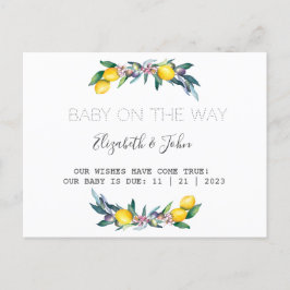 ウォーターカラーレモンズオリブ 案内ポストカード