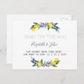 ウォーターカラーレモンズオリブ 案内ポストカード (正面/裏面)