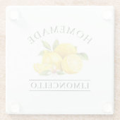 ウォーターカラーレモンズホームメイドリモンチェロ ガラスコースター (裏面)