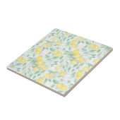 ウォーターカラーレモンパターンソフトパステル タイル (側面)