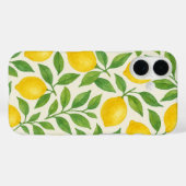 ウォーターカラーレモンパターン Case-Mate iPhoneケース (裏面 (横))