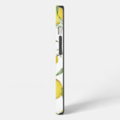 ウォーターカラーレモンパターン iPhoneケース (左側面)
