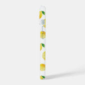 ウォーターカラーレモンパターン iPhone 15ケース (左側面)