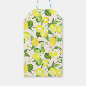 ウォーターカラーレモンフラムスリースブライダルシャワー ギフトタグ (裏面)